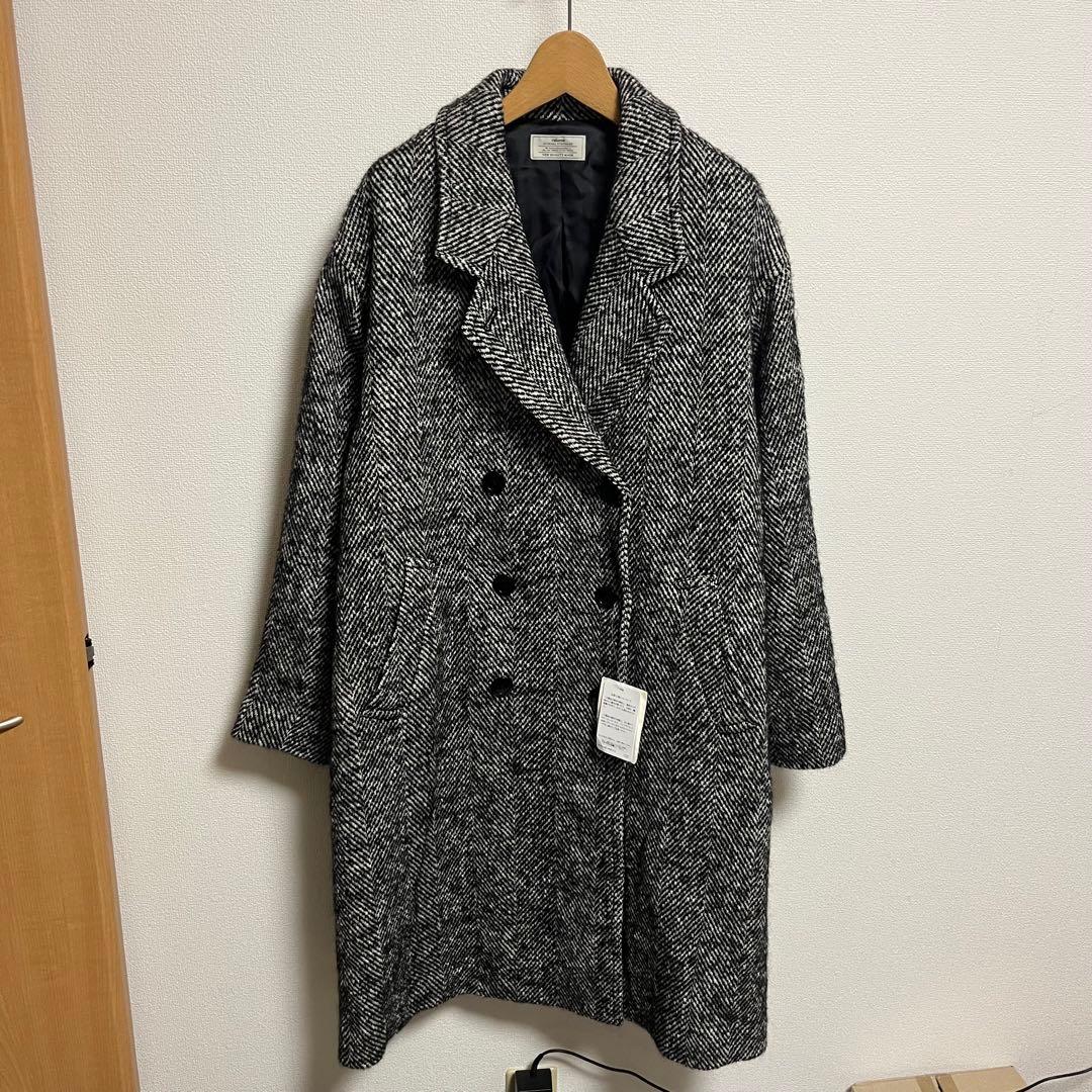 ジャーナルスタンダードレリューム BIGヘリンボーンWフロントチェスターコート