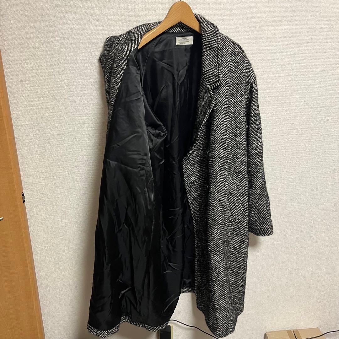 ジャーナルスタンダードレリューム BIGヘリンボーンWフロントチェスターコート