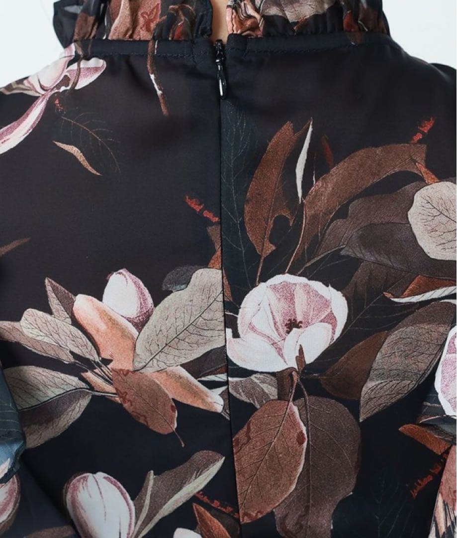 ERUKEI フラワープリント フリルドレス最終値下げ