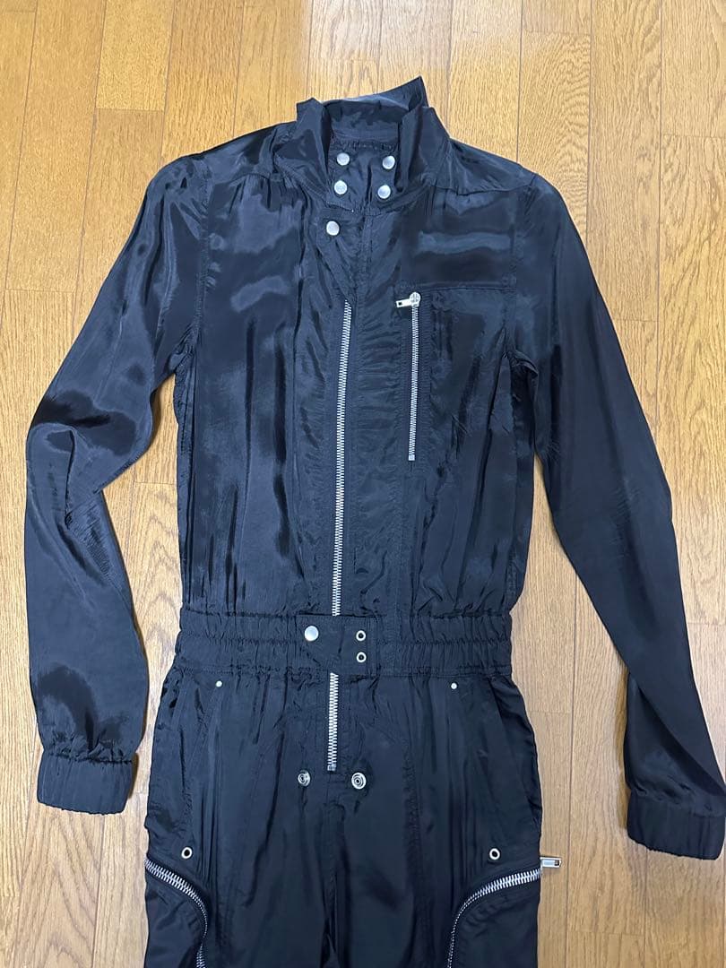 sk　　rick owens ブラック ジャンプスーツ　23ss