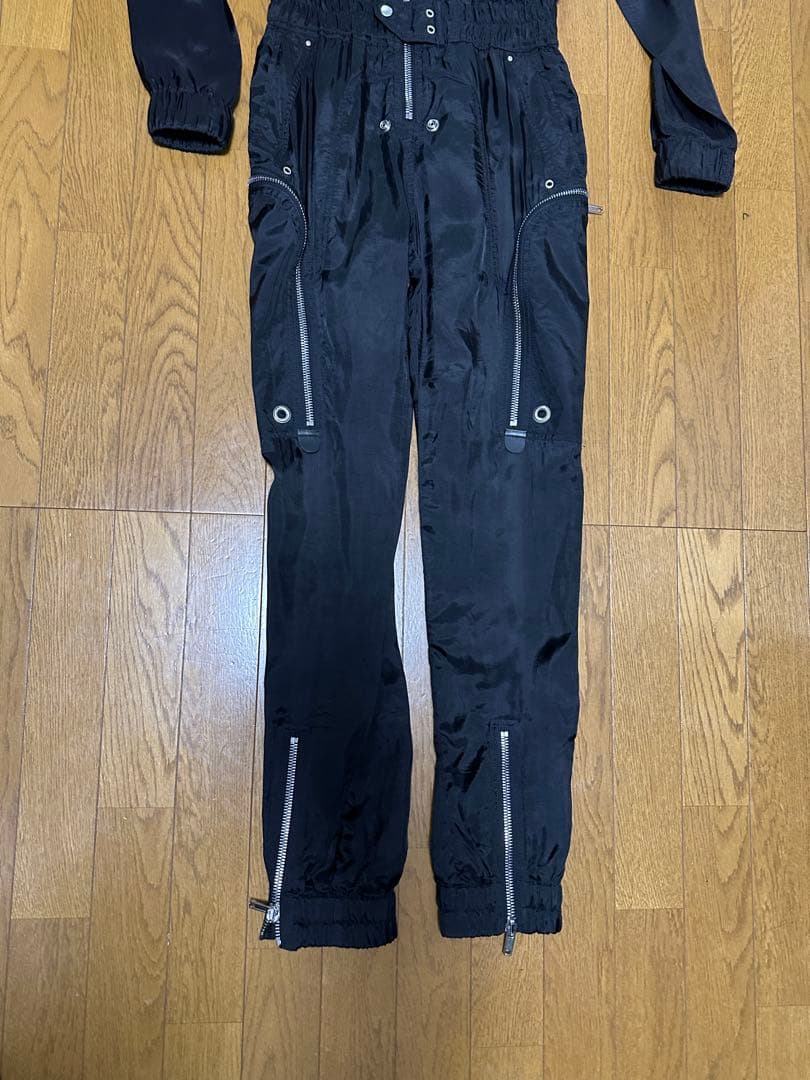 sk　　rick owens ブラック ジャンプスーツ　23ss
