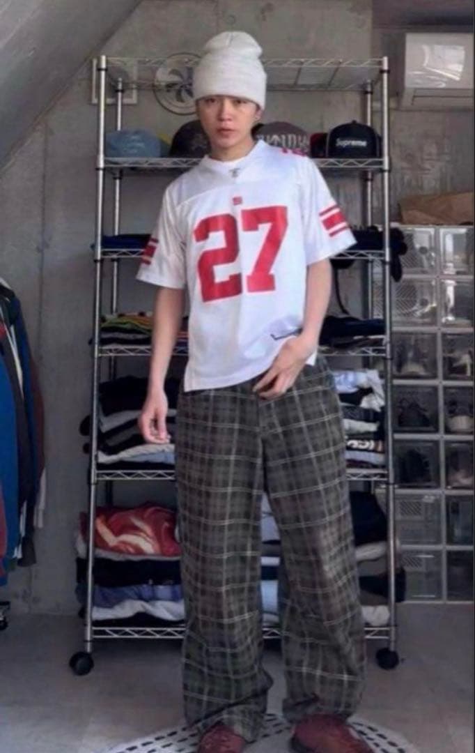 Jaded London チェック コーデュロイパンツ W32 かつき着用