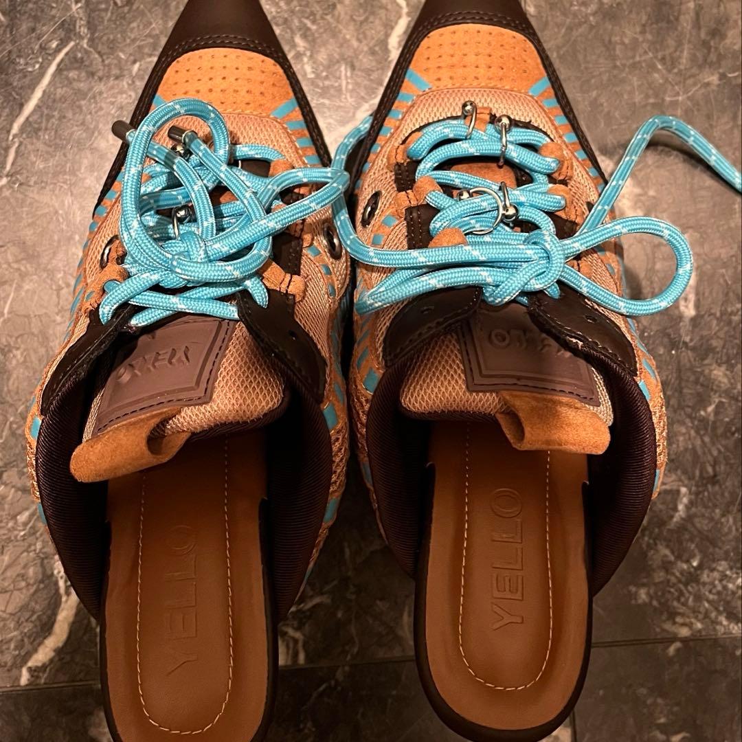 靴 YELLO BLUE BAYOU SNEAKER MULES