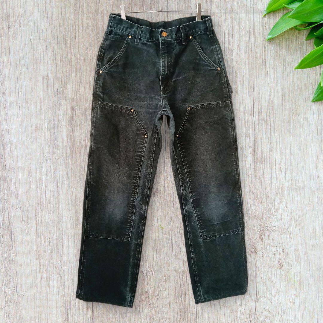 【鬼フェード】carhartt デニム ダブルニーペインターパンツ W73cm