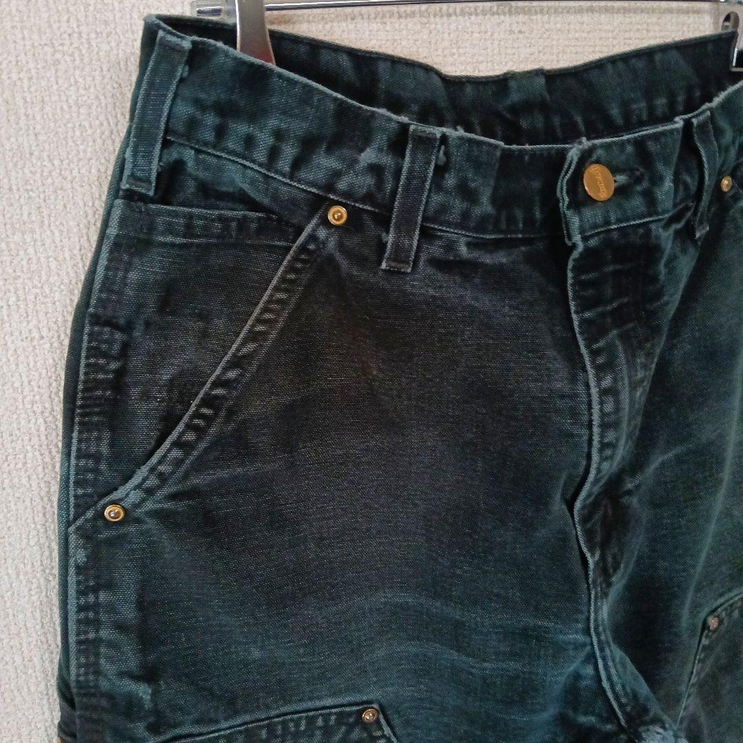 【鬼フェード】carhartt デニム ダブルニーペインターパンツ W73cm