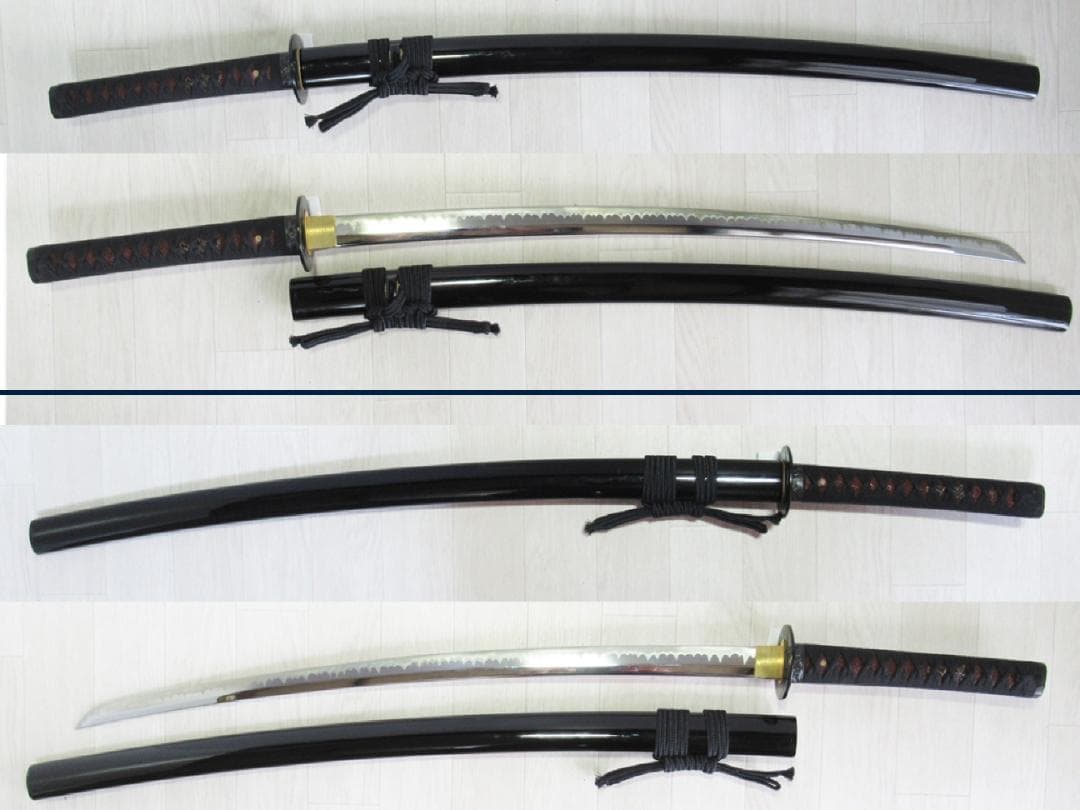 模造刀【孫六兼元 三本杉刃文写し】硬質合金　岐阜県関市 刀剣工房　剣道型居合刀