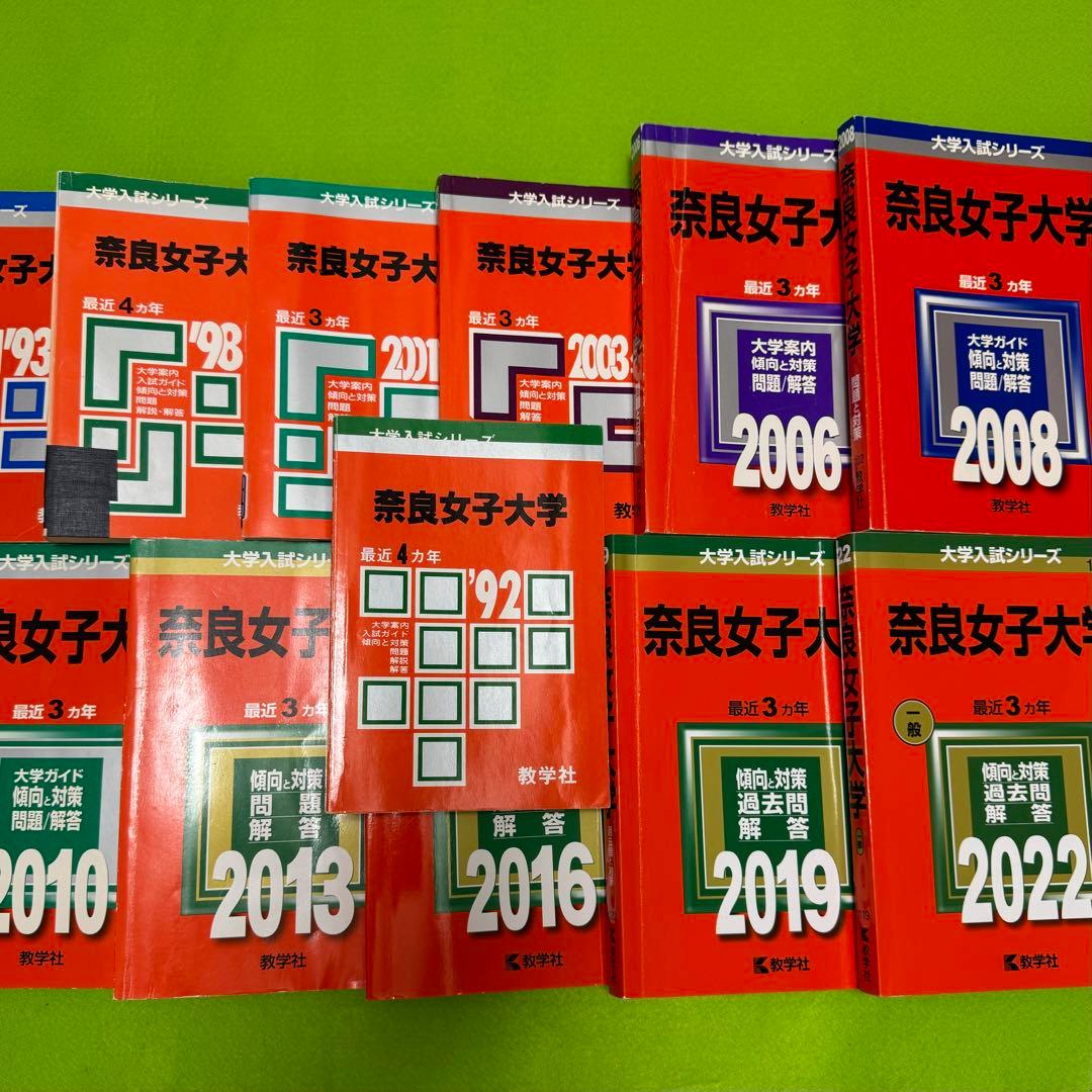 赤本　奈良女子大学　1988年～2021年 33年分