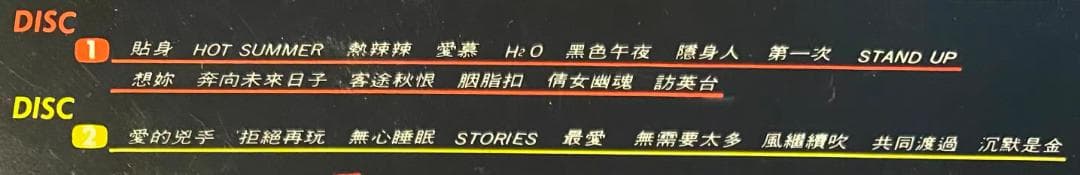 美品廃盤2×CD－張國榮 レスリーチャン1988年「張國榮演唱會 '88」収録盤