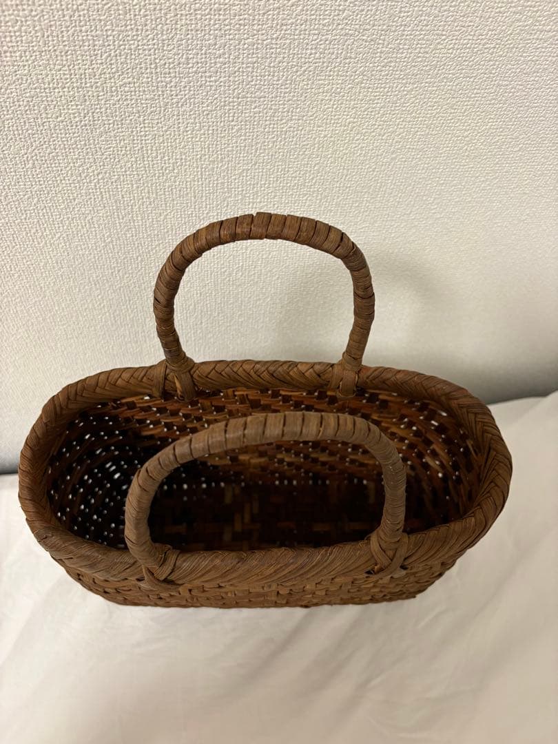 M*O様 特価❗️山葡萄 かごバッグ 未使用品 かご 籠 山ぶどう 職人 手編み