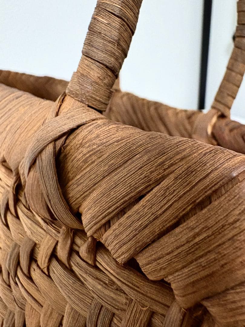 M*O様 特価❗️山葡萄 かごバッグ 未使用品 かご 籠 山ぶどう 職人 手編み