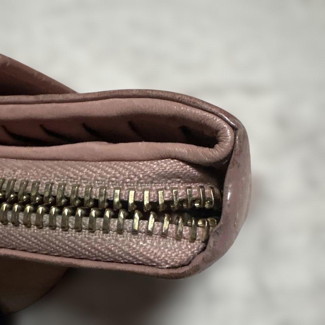 【送料込】GUCCI ピンク レザー 長財布 GGパターン レア