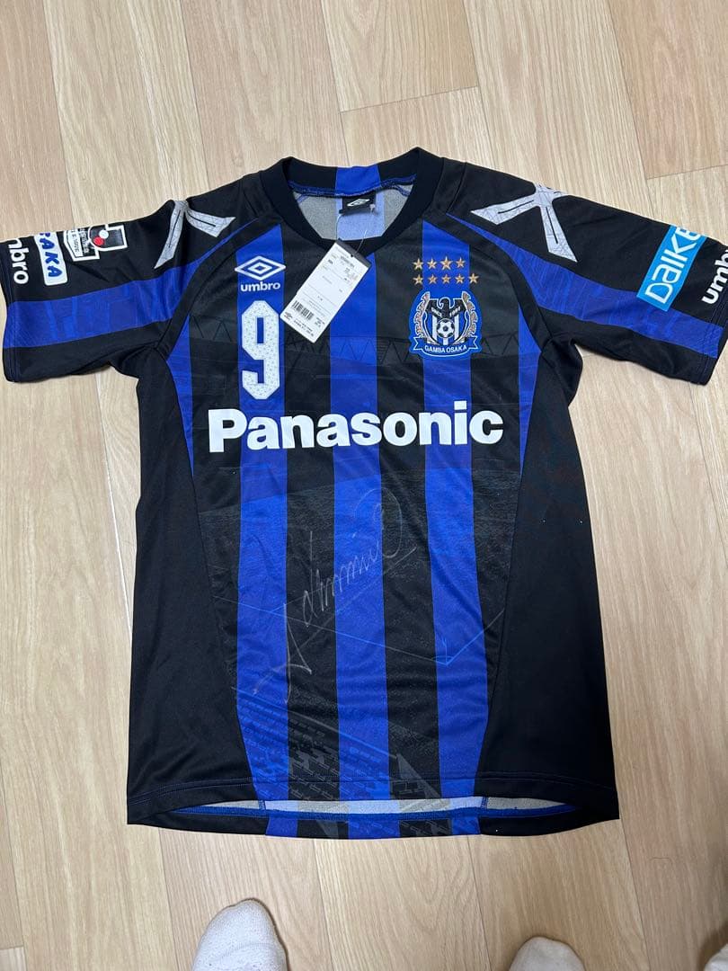 タグ付き　2016年　ガンバ大阪ユニフォーム　アデミウソン