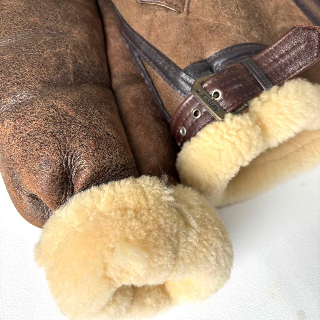 【USA製】アヴィレックス B3 フライトジャケット ムートン AC17755