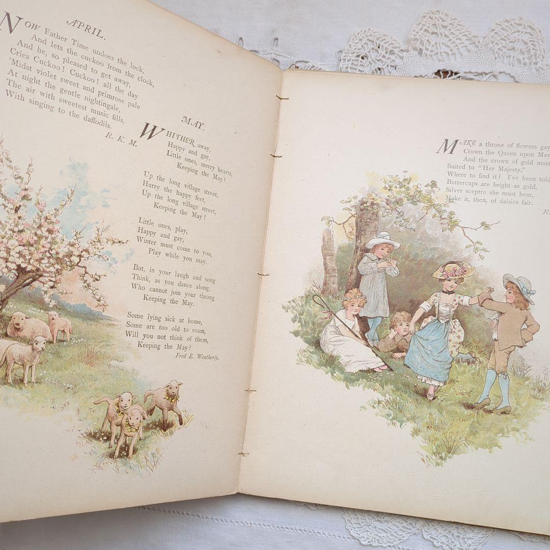 超稀少1890ハリエットベネット絵本 児童書 洋書 ヴィクトリアン アンティーク