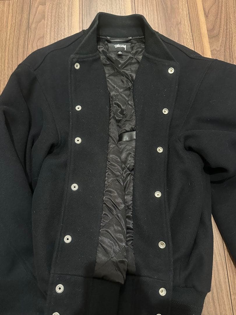 ウェア STUSSY SPORT MELTON VARSITY JACKET