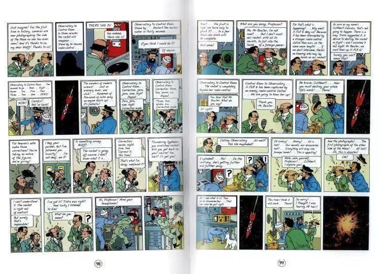 タンタンの冒険 The adventures of TinTin 洋書 8冊