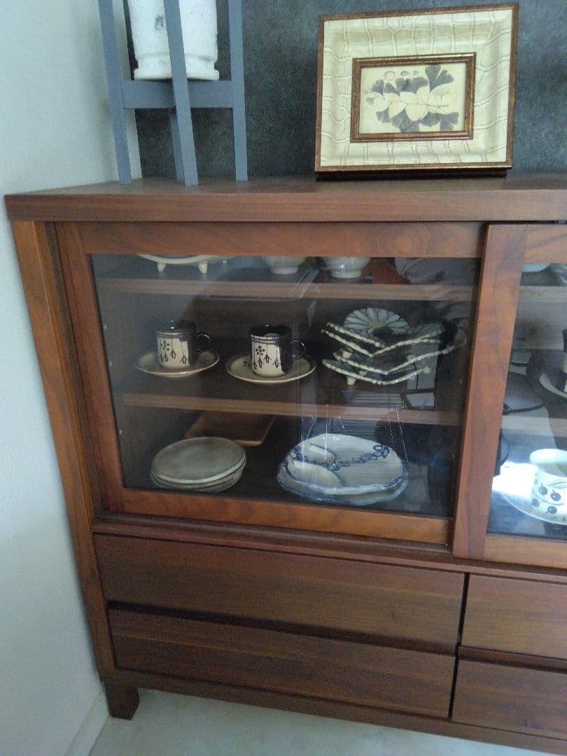 【週末までお値下げ中】高野木工　CANO 115カップボード ウォールナット