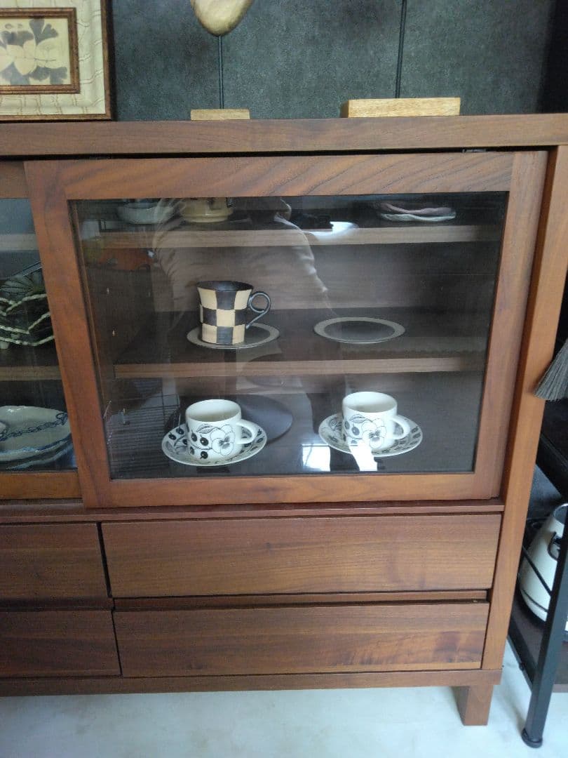 【週末までお値下げ中】高野木工　CANO 115カップボード ウォールナット