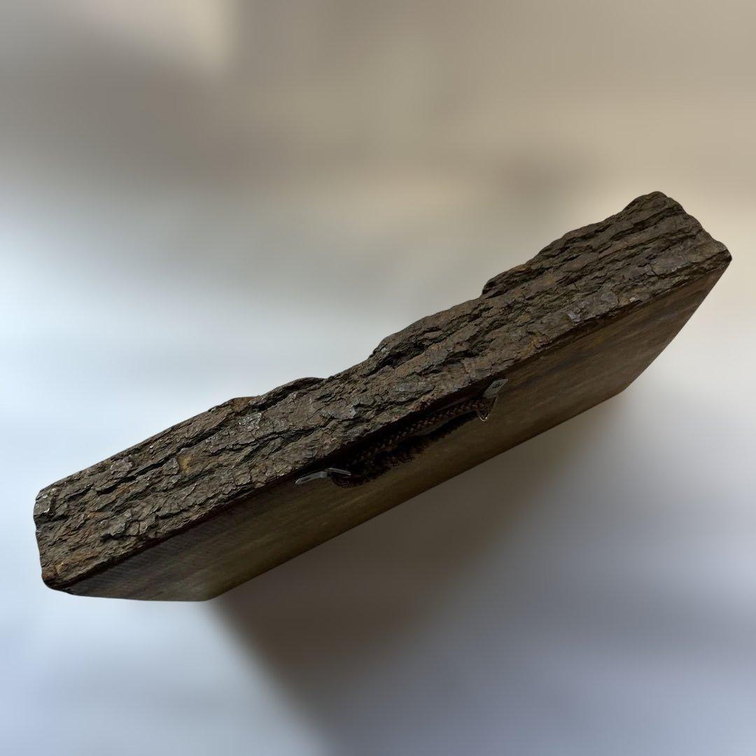 木製　木彫り　女性の横顔　北海道　アイヌ