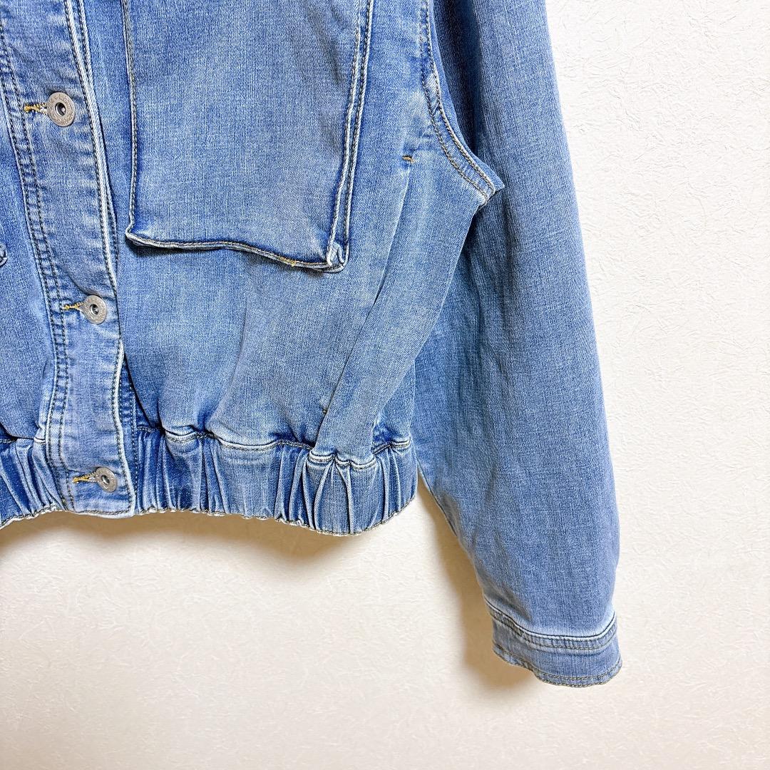 新品 CYAN tokyo スタンドカラーショートデニムジャケット