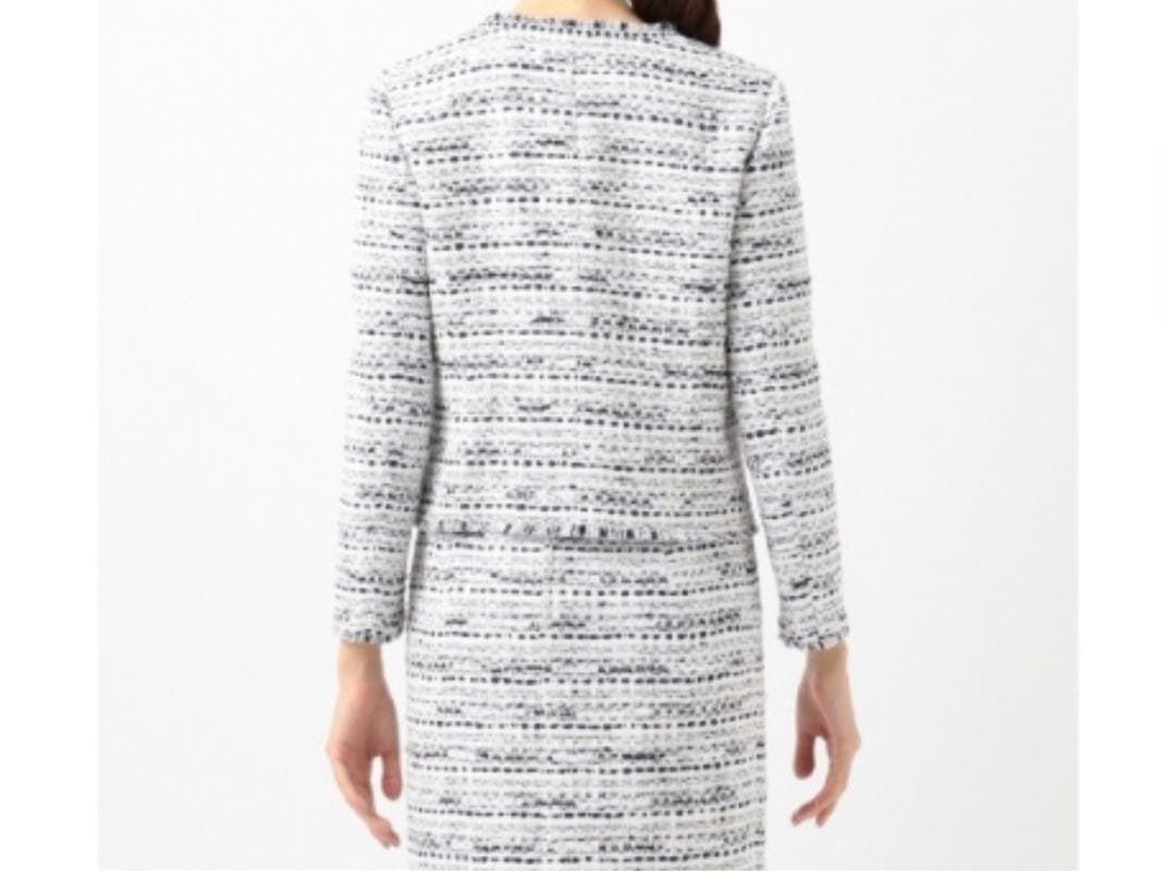 23区ノーカラージャケット　ツイードジャケット