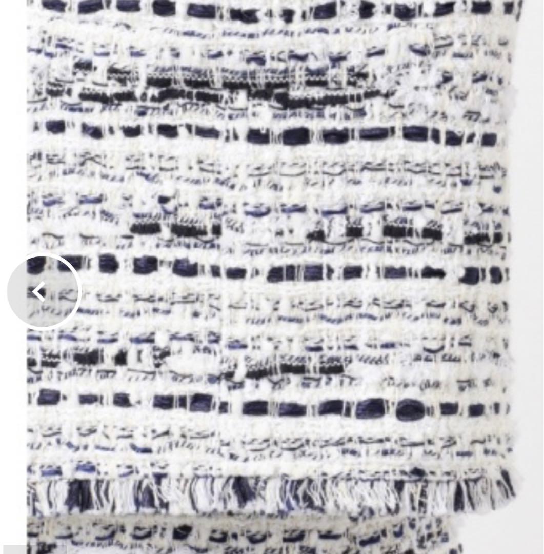 23区ノーカラージャケット　ツイードジャケット