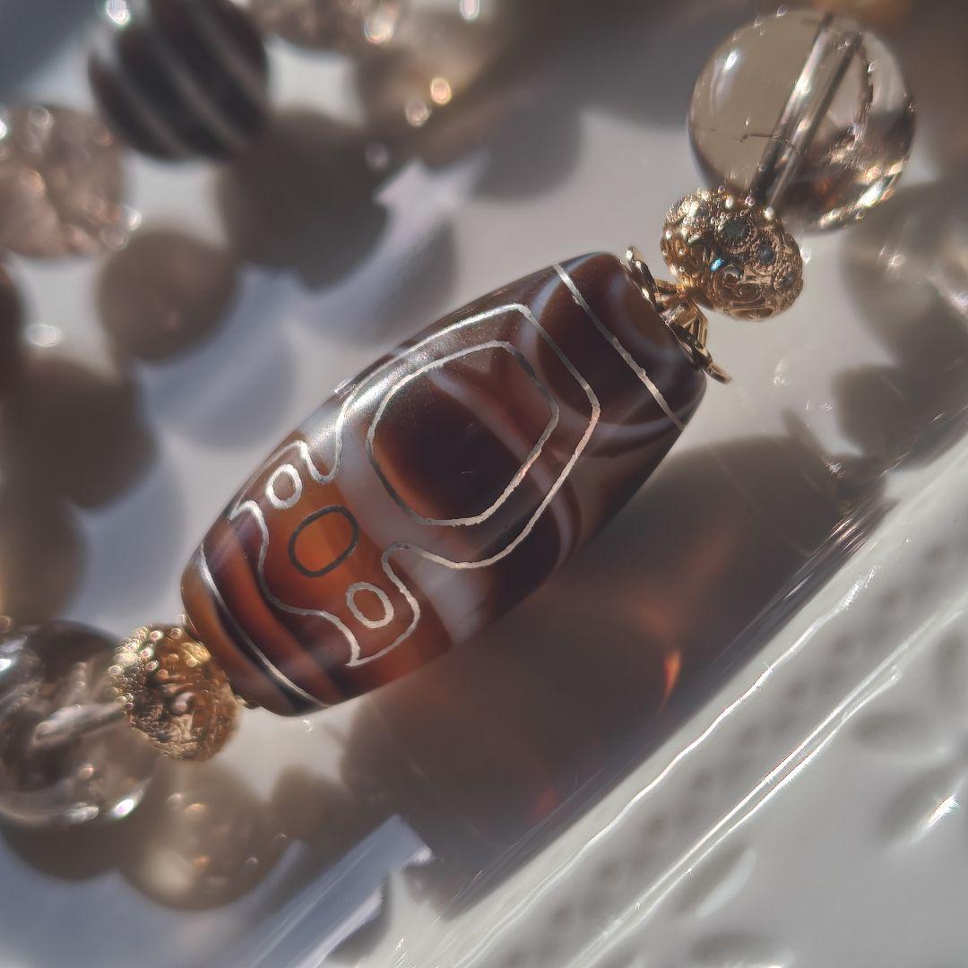 専用です♡銀線✩財神天珠、線天珠、レインボースモーキー、サンムーン、阿拉善瑪瑙