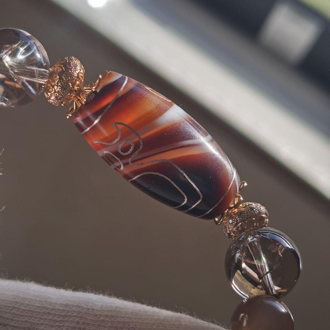 専用です♡銀線✩財神天珠、線天珠、レインボースモーキー、サンムーン、阿拉善瑪瑙