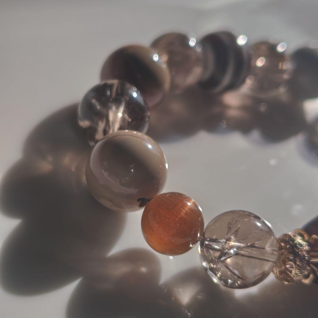 専用です♡銀線✩財神天珠、線天珠、レインボースモーキー、サンムーン、阿拉善瑪瑙