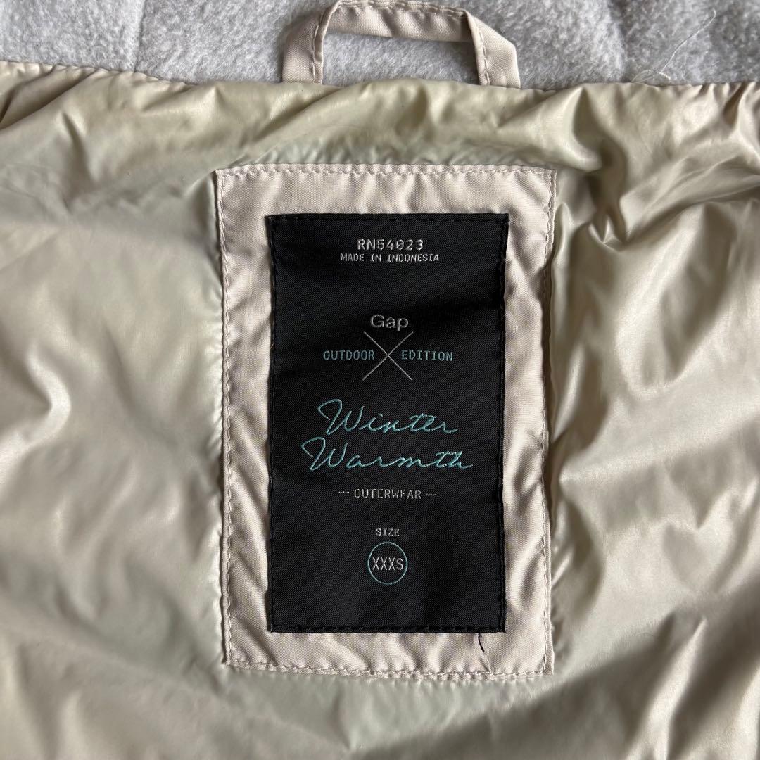 【GAP】ファー付き　ダウンベスト　フード大きめ　y2k お兄系　ギャル男　短丈