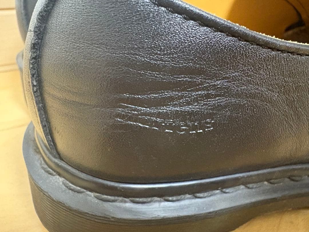 ドクターマーチン　3ホール　レザー レースアップシューズ ブラックステッチ26㎝