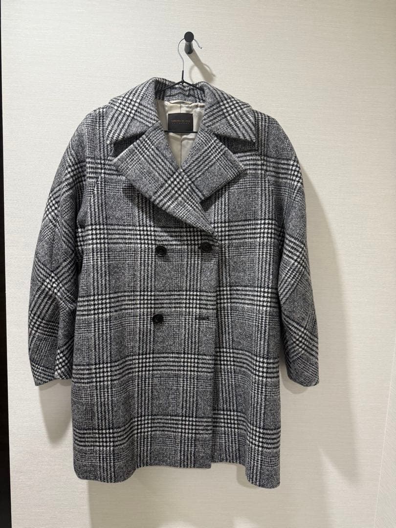 美品✨TOMORROWLAND ブロークングレンチェック ダブルブレストコート