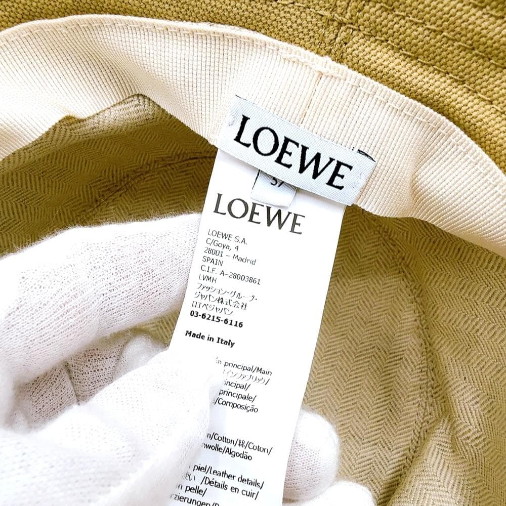 ◇ロエベ◇コットン/ハット/ 57/フィッシャーハット/帽子/ブランド