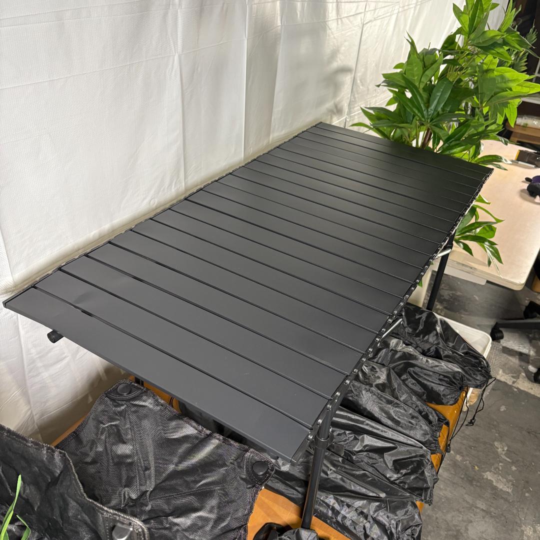 Hxuolue屋外用ピクニックテーブルと椅子のセット、超軽量、折りたたみ式、組み