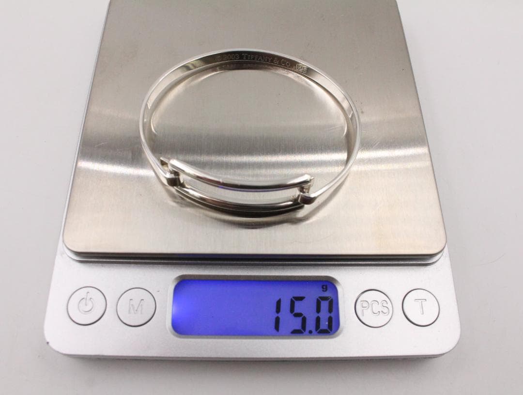 Tiffany & Co. シルバーバングル 専用ポーチ付き