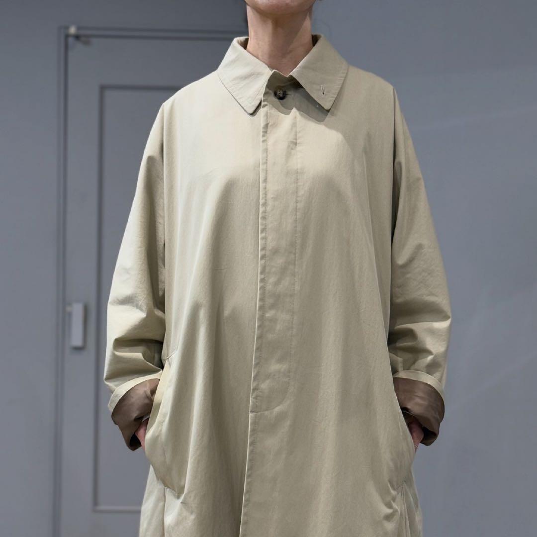 ONEfifth ワンフィフス　ステンカラーコート　ベージュ　サイズ3