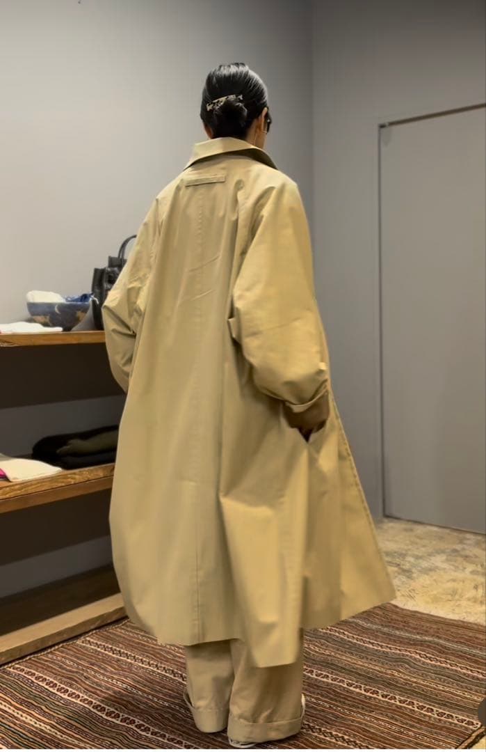 ONEfifth ワンフィフス　ステンカラーコート　ベージュ　サイズ3