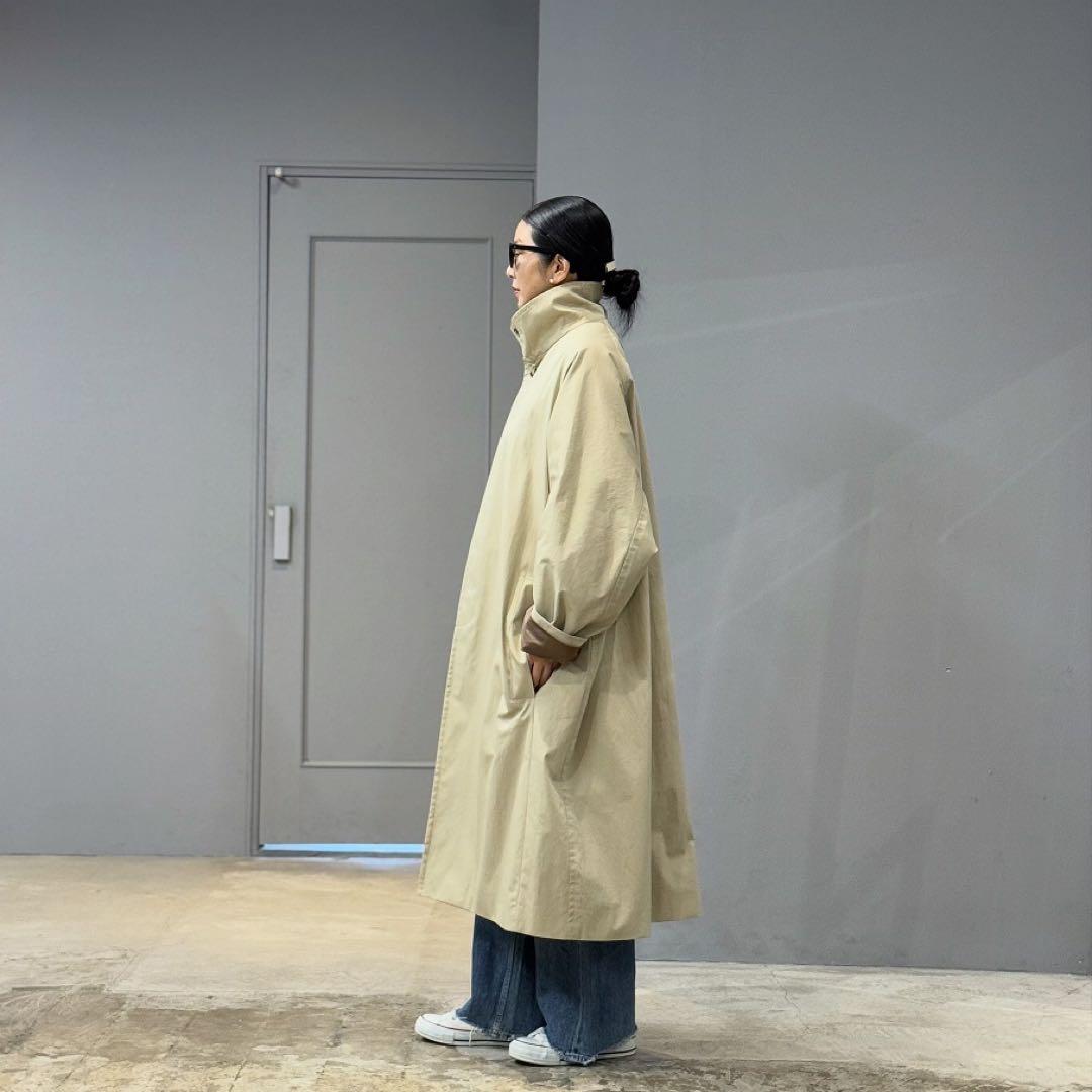 ONEfifth ワンフィフス　ステンカラーコート　ベージュ　サイズ3