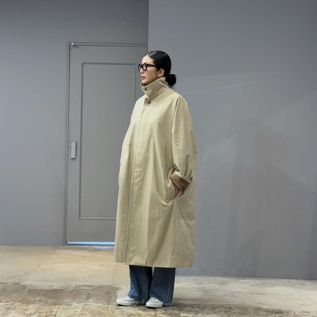 ONEfifth ワンフィフス　ステンカラーコート　ベージュ　サイズ3