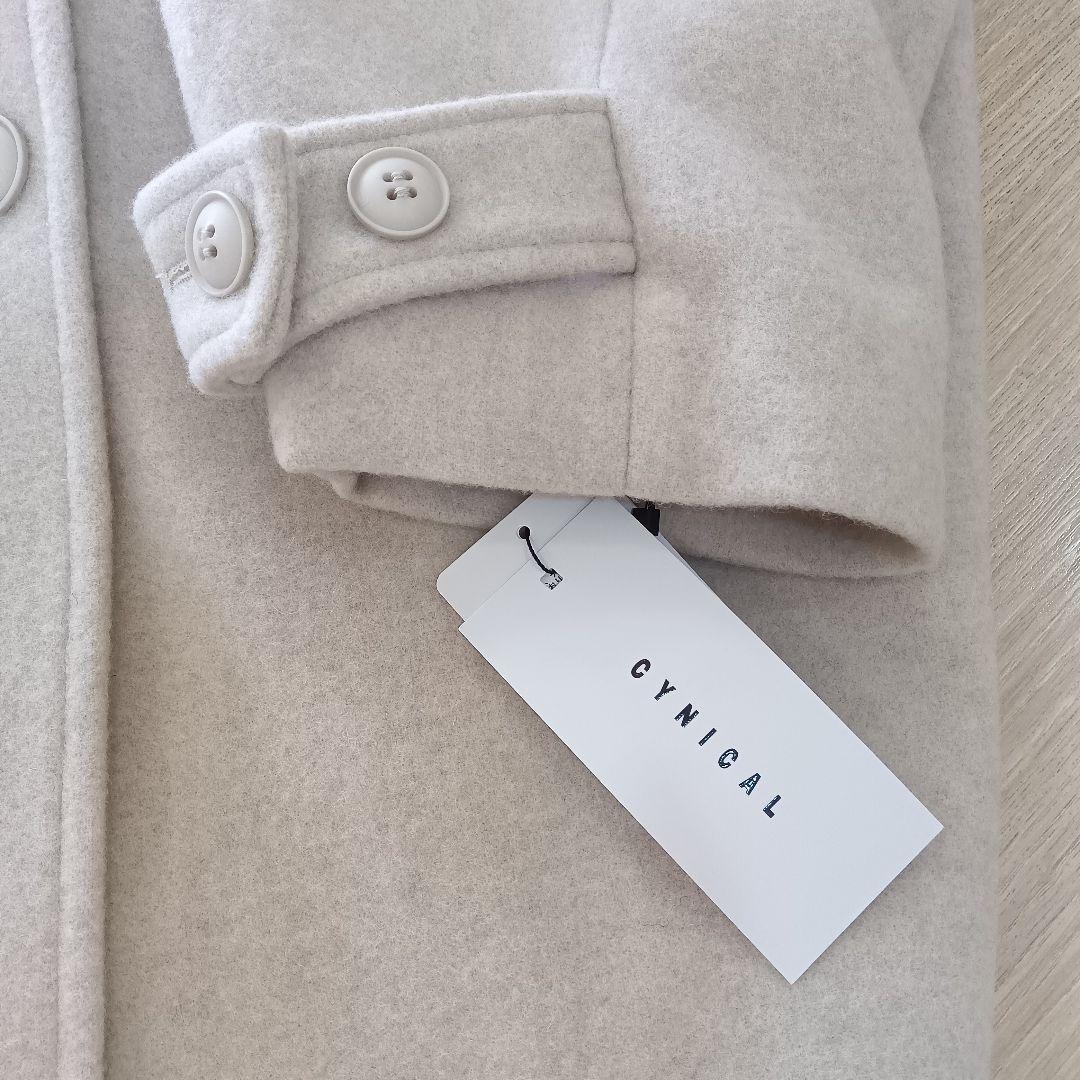 Mal. 新品タグ付 シニカル コクーン コート オフホワイト フリーサイズ