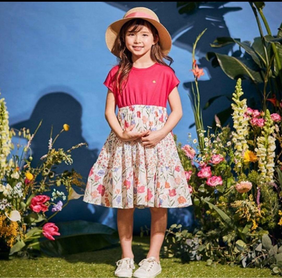 未使用タグ付き ケイトスペード ワンピース 花柄 ピンク kate spade