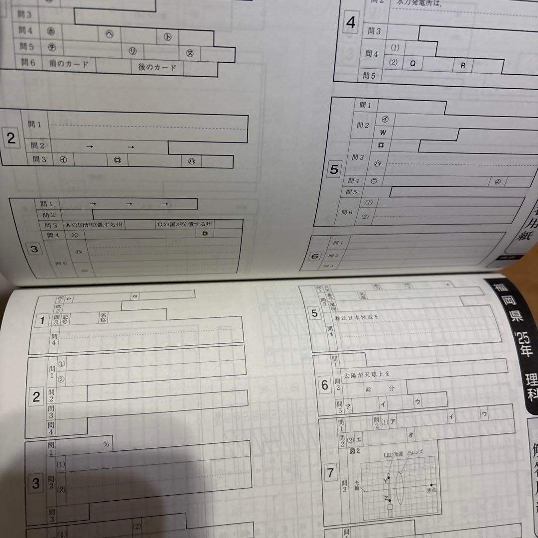入試対策教材セット 福岡県進研ゼミ今年の教材