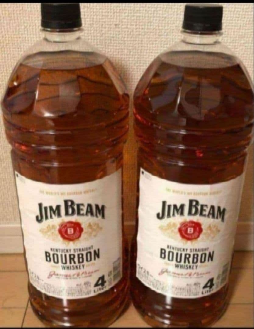 ⭐️新品未開封⭐️Jim Beam バーボンウイスキー 4L2本セット