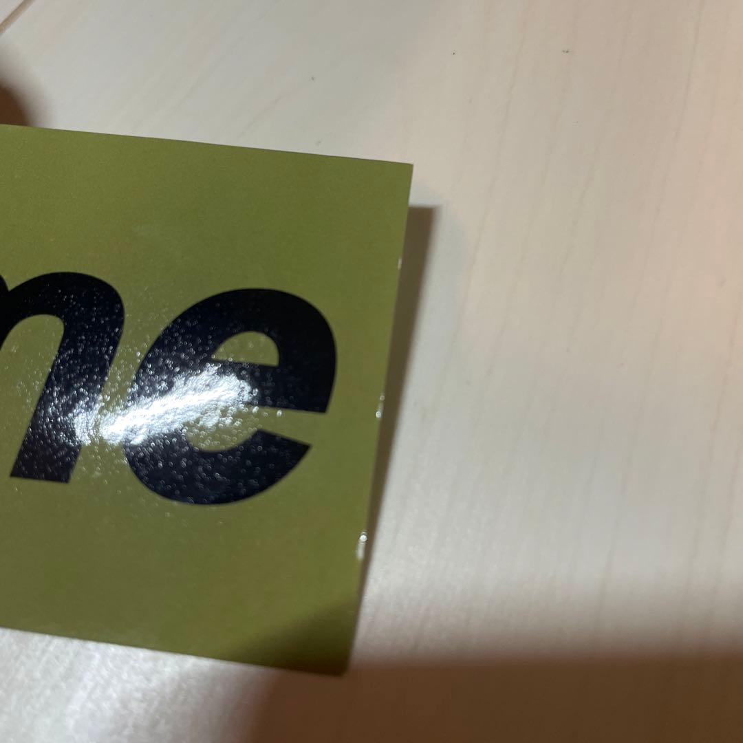 初期物 supreme box logo sticker カーキ　ステッカー