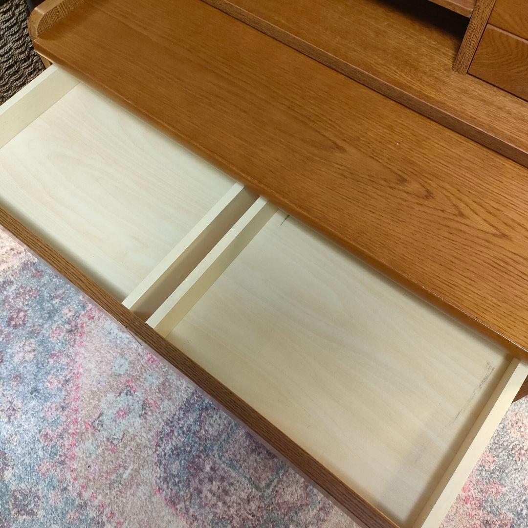 小島工芸 ライティングデスク オーク材 欧スタイル