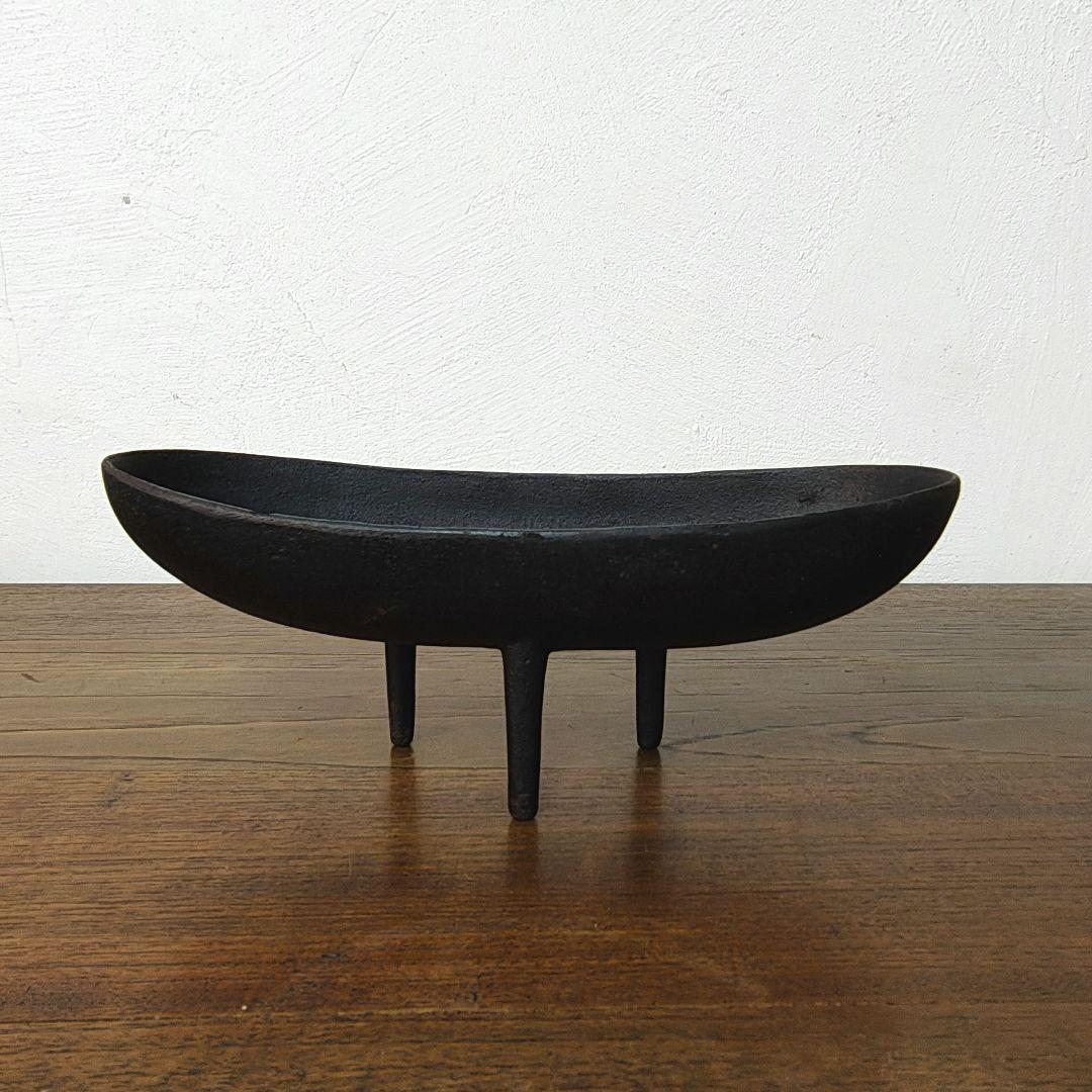 【mid century design】南部鉄器 花器 水盤 三ツ足