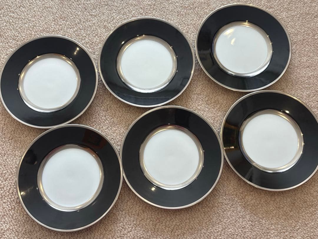 [アウガルテン] 手描き デザートプレート6枚