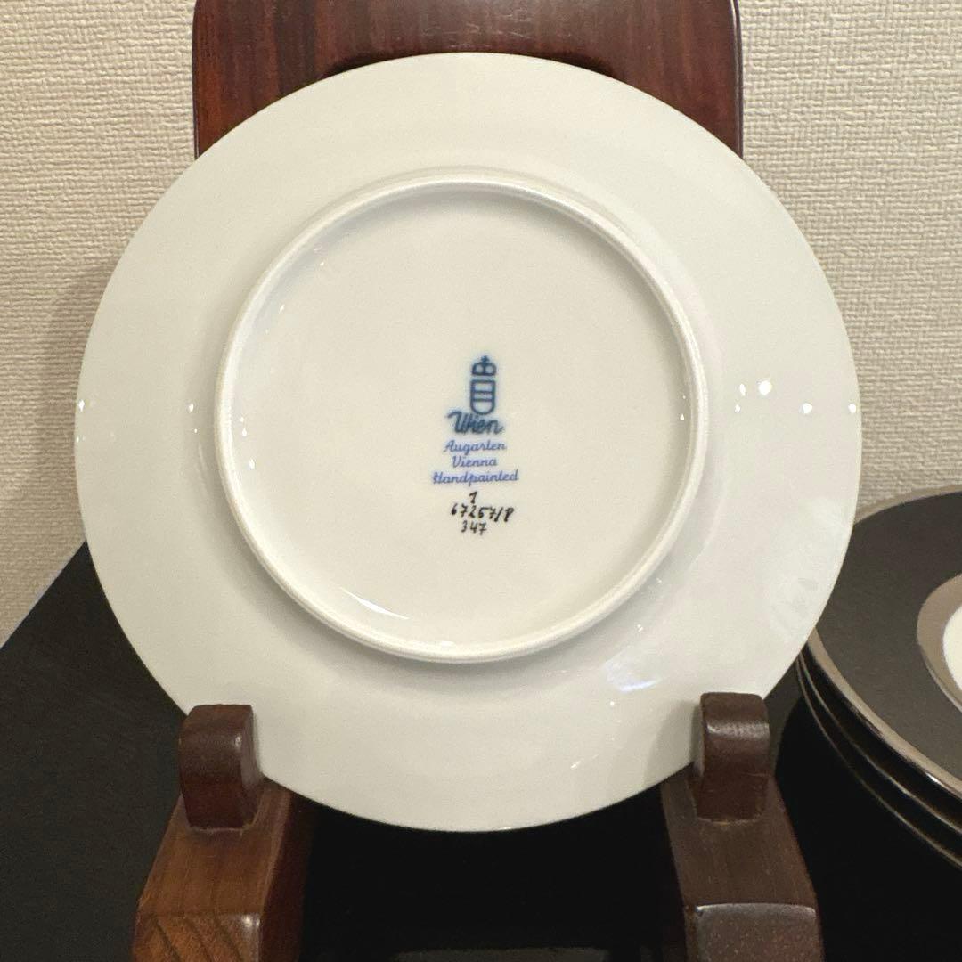 [アウガルテン] 手描き デザートプレート6枚