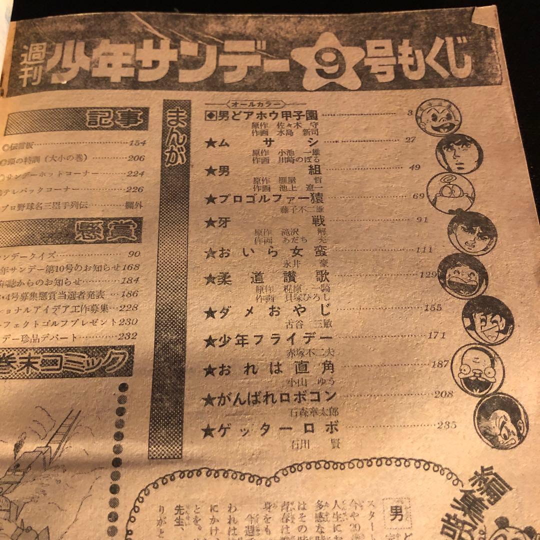 少年サンデー当時物！激レア