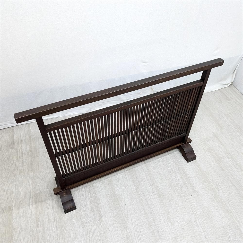 美品　飛騨産業　キツツキ　格子　衝立　パーティション　間仕切り　つい立　目隠し